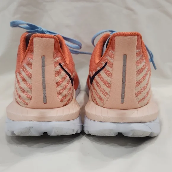 Hoka Women's Mach 5 Coral and Blue Athletic Shoes Size 9 - Picture 4 of 9